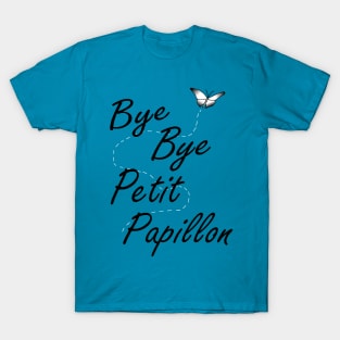 Bye Bye Petit Papillon! Black Ombre T-Shirt